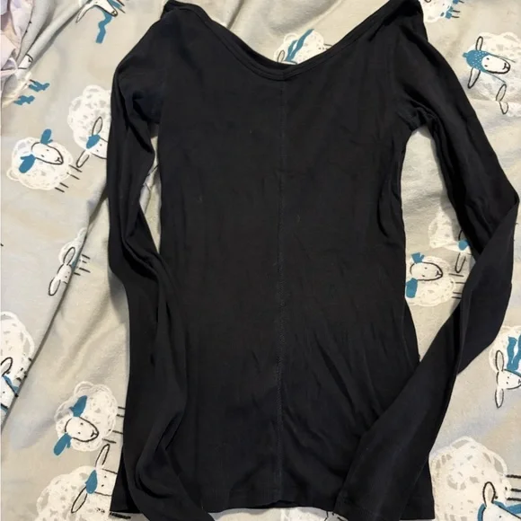 Everlane Pima Cotton Ribbed Long Sleeve Top - Picture 3 of 3